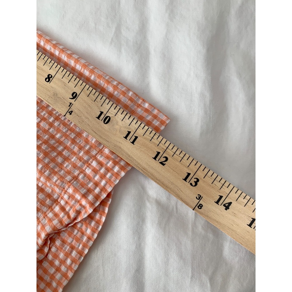 Polo Ralph Lauren Orange Gingham Seersucker Sport Shirt Classic Fit / 3XL T - Picture 15 of 16